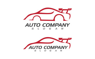 Auto car icon design Logo vector illustration design template v.4