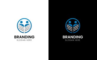 Human business symbolic logo-929