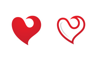 Human care adoption group network and social logo design vv.44