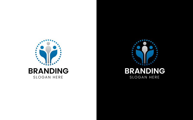 Human nonprofit charity logo-926 Logo Template