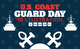 10 United States Coast Guard Day Illustration