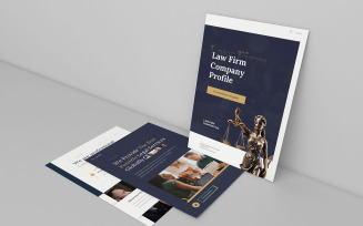 Portrait A4 Law Firm Company Profile Keynote Template