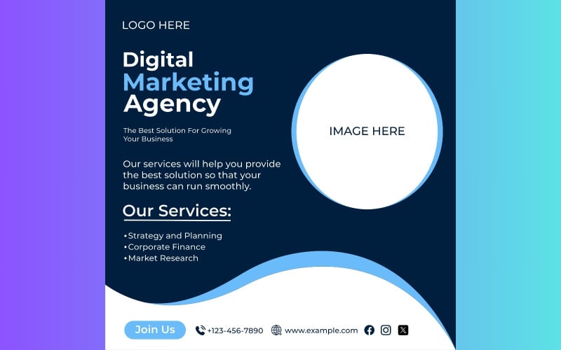 Social Media Template for Digital Marketers