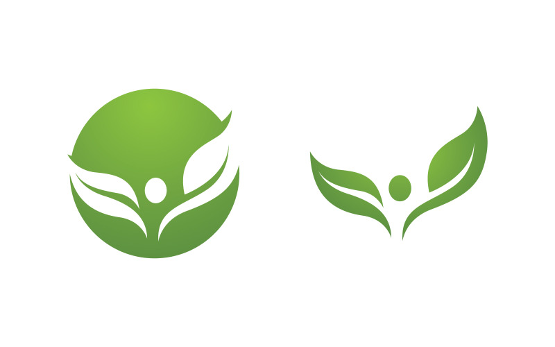 Healthy life Human fit sport logo sign illustration v.126 Logo Template