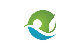 Healthy life Human fit sport logo sign illustration v.137