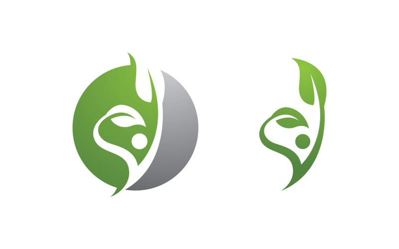 Healthy life Human fit sport logo sign illustration v.138 Logo Template