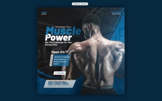 CrossFit & Gym Social Media Template
