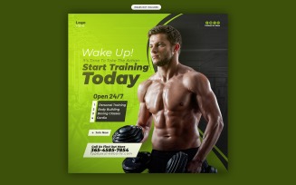 Gym Promotion Social Media Template