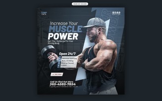 Health & Fitness Social Media Template