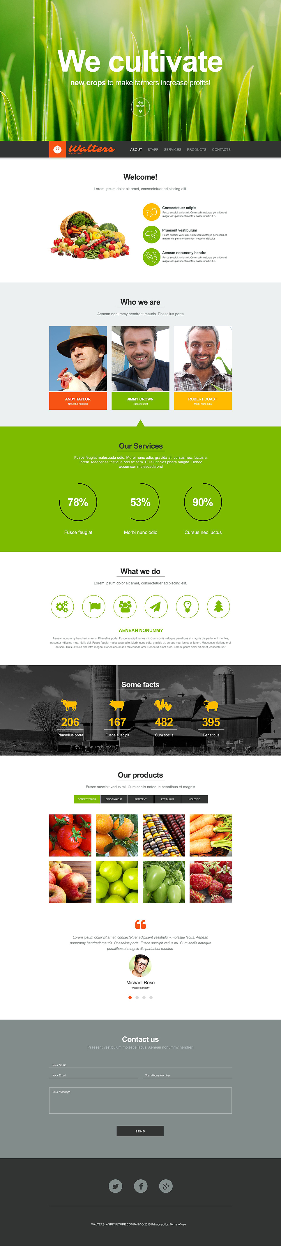 Agriculture Muse Template New Screenshots BIG