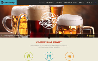 Brewery Responsive Website Template