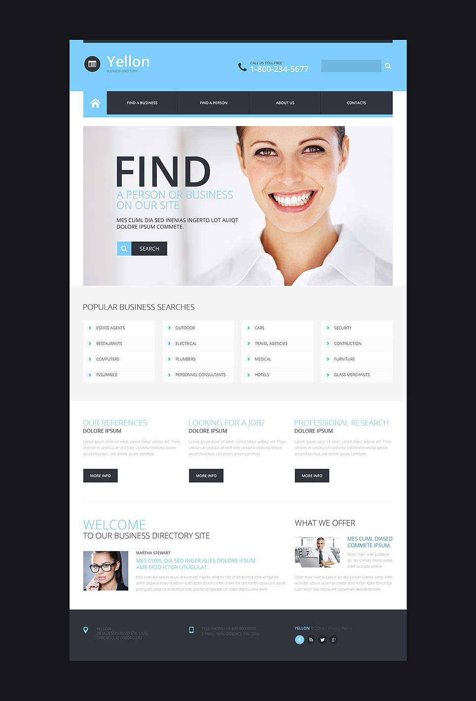 Business Responsive Website Template New Screenshots BIG