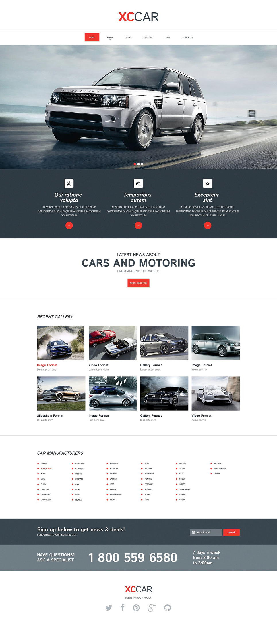 Car Club Responsive Drupal Template New Screenshots BIG