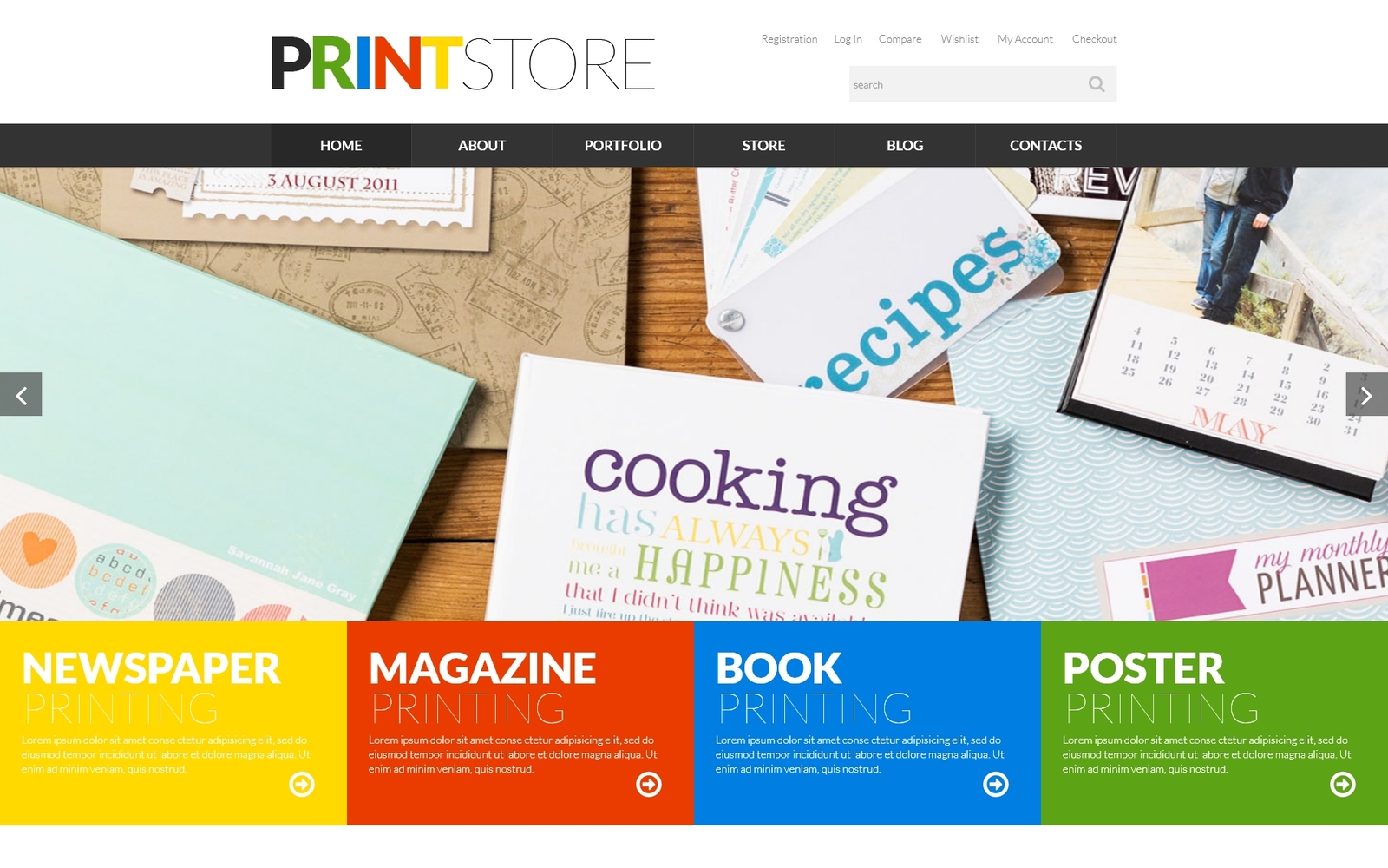 Modello WooCommerce Responsive #52277 "Print Production"