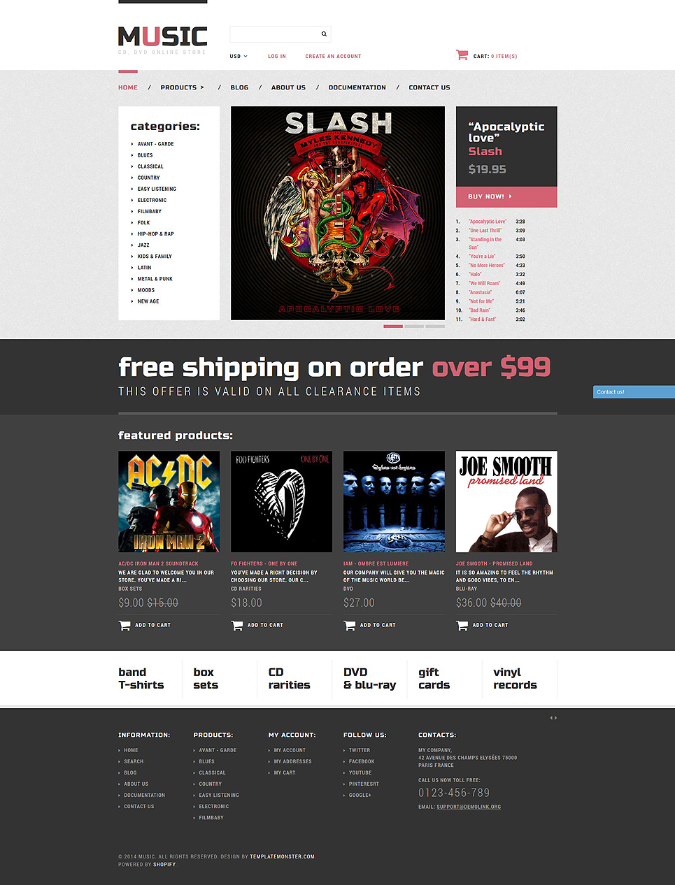 Music Store Shopify Theme New Screenshots BIG