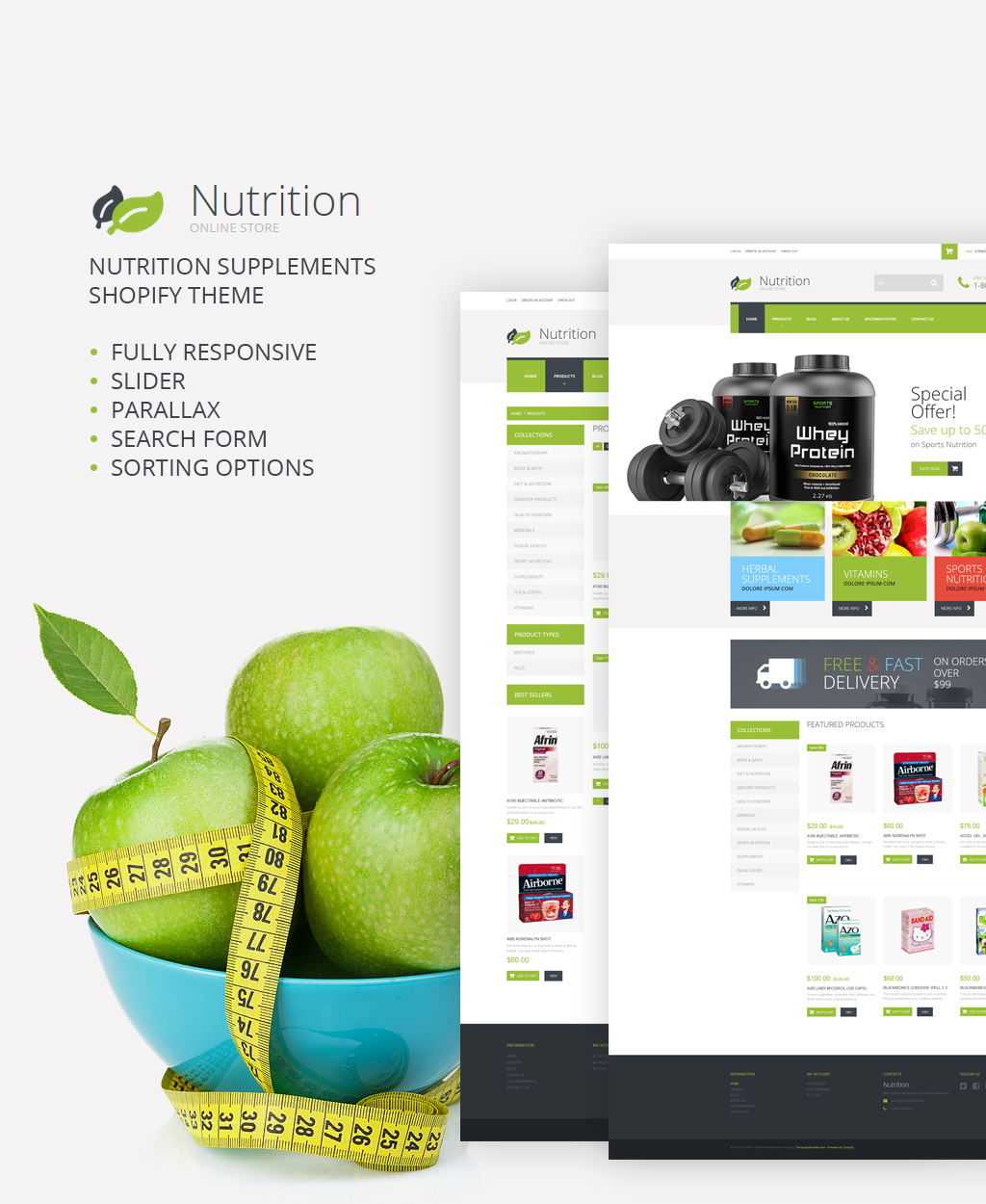 NutritionSupplements Shopify Theme New Screenshots BIG