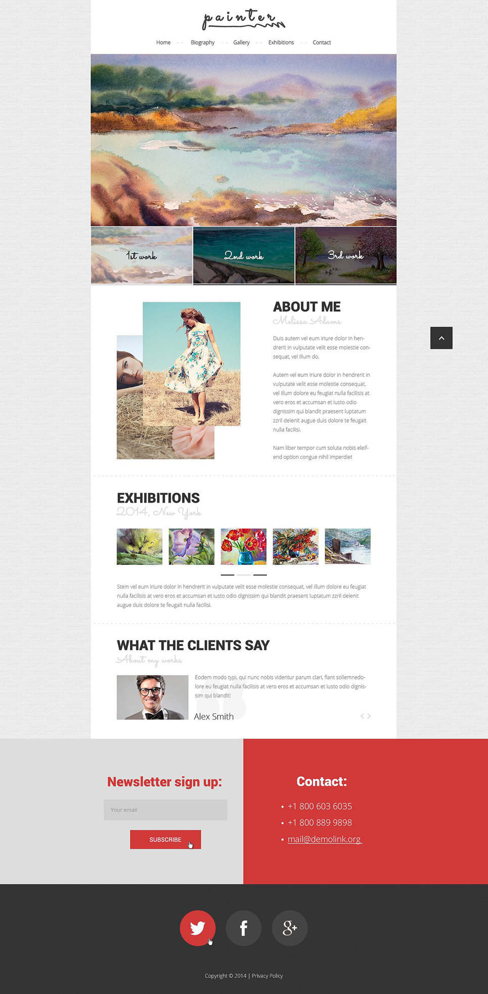 Personal Page Responsive Website Template New Screenshots BIG