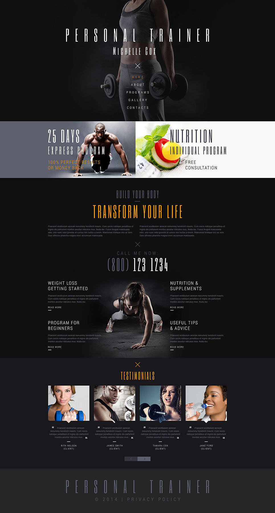 Sport Responsive Website Template New Screenshots BIG