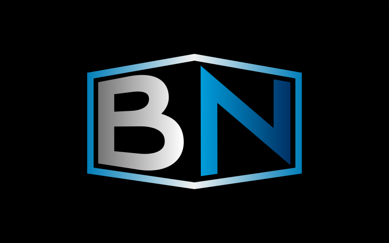 BN Letter Unique Design Logo Template