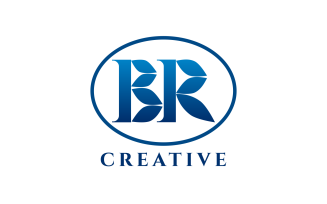 BR Letter Creative Design Logo Template