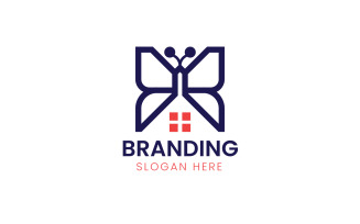 Butterfly Home vector logo-934