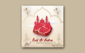Eid al-Adha Digital Social Media Post Design