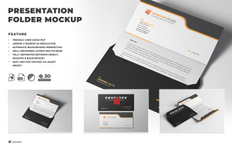 Envelope with Letterhead Mockup