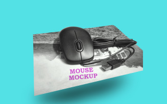 Mouse Mockup PSD Template Design 5