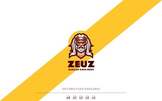 Zeus mascot Logo Design Template 310