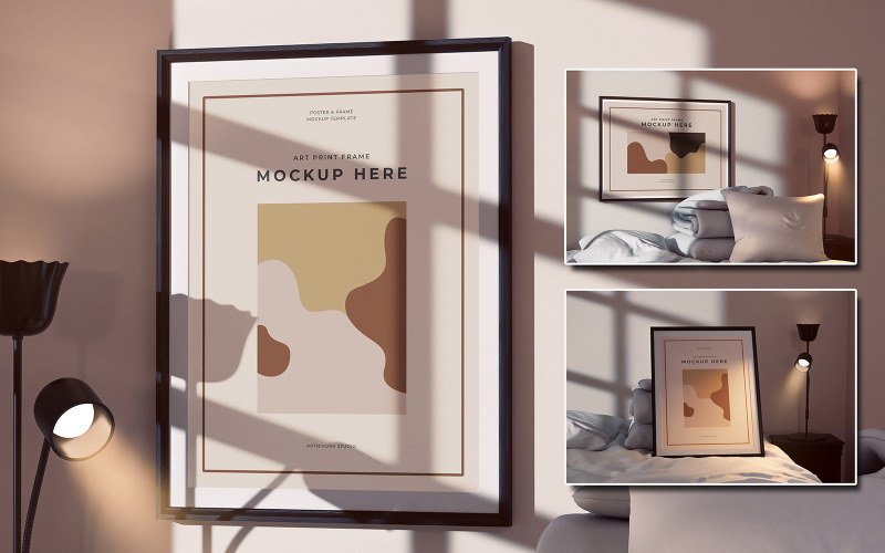 Art Print Frame Mockup Template Product Mockup