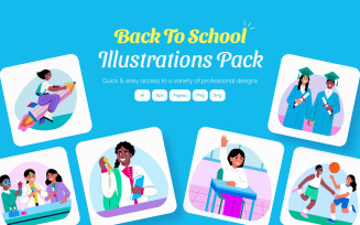 Back To School Illustration Art Pack