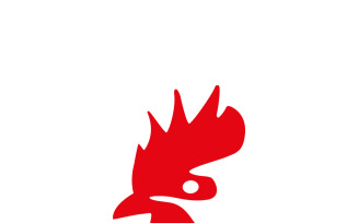 Chicken logo, animal head