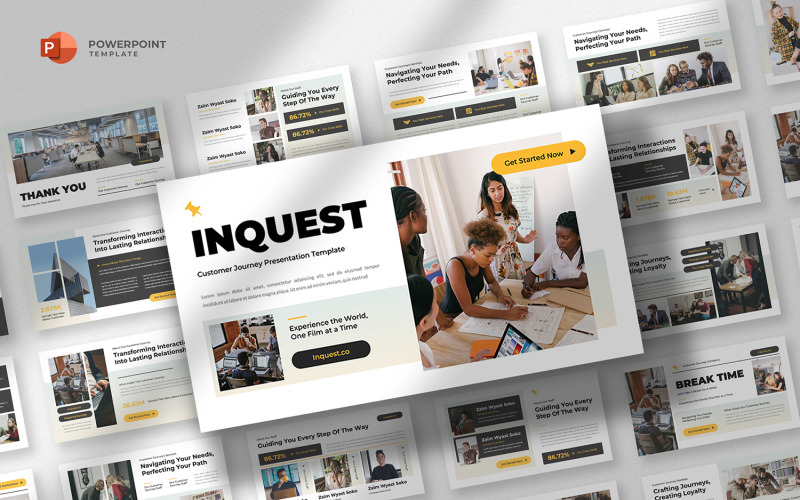 Inquest - Customer Journey Powerpoint Template PowerPoint Template