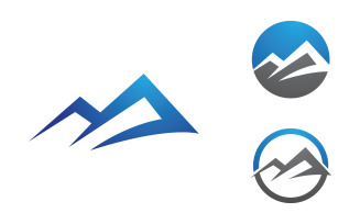 Mountain Hill icon Logo illustration design Template v.22