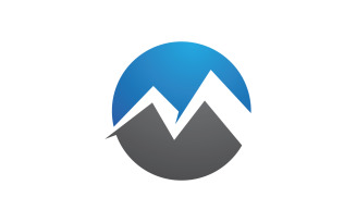 Mountain Hill icon Logo illustration design Template v.28