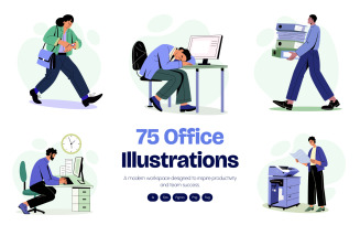 Office Illustration Art Set