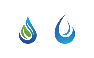 Water drop Plumbing Logo Template vector illustration v.125