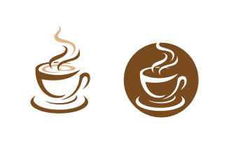Coffee caf Shop logo Templates Vector icon design illustration v.4