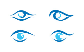 Eye clinic Healthy Care vector icon illustration design v.11