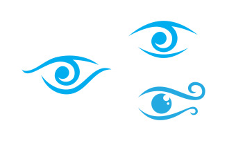 Eye clinic Healthy Care vector icon illustration design v.12