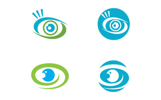 Eye clinic Healthy Care vector icon illustration design v.14