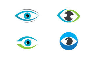 Eye clinic Healthy Care vector icon illustration design v.15
