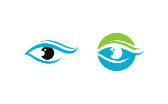 Eye clinic Healthy Care vector icon illustration design v.16