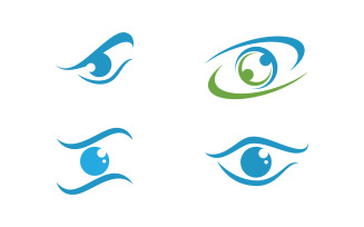 Eye clinic Healthy Care vector icon illustration design v.3