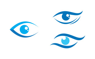 Eye clinic Healthy Care vector icon illustration design v.4