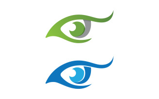 Eye clinic Healthy Care vector icon illustration design v.7