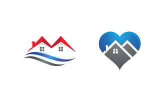 House Property concept icon logo template v.75