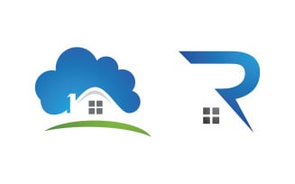 House Property concept icon logo template v.79