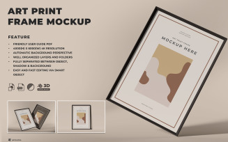 Art Print Frame Mockup Design 32