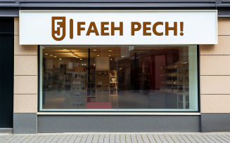 Digital store front mockup | shop front mockup